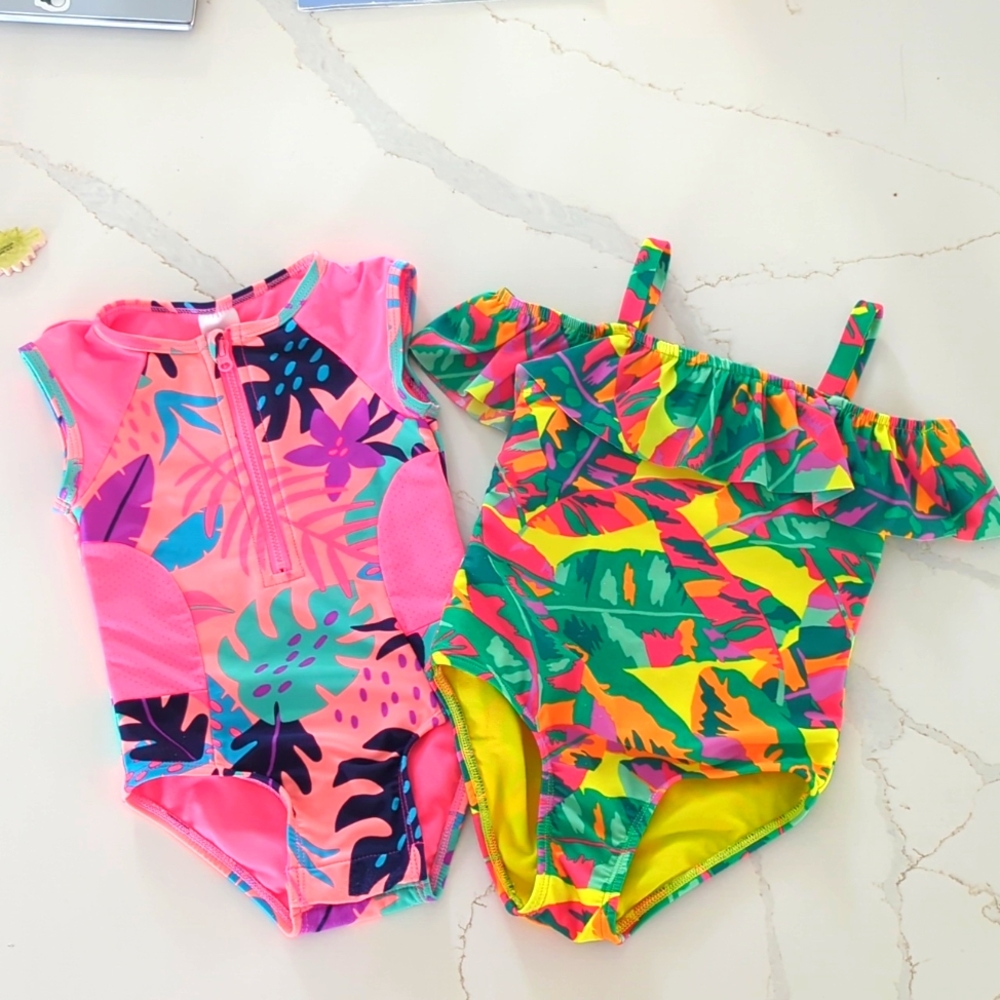 Cat & Jack swim suit bundle 2T & 3T - Picture 2 of 8